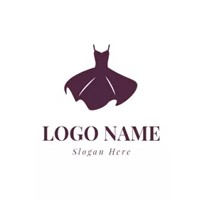 Fashion & Beauty Logo Fashion Slip Dress Icon logo design