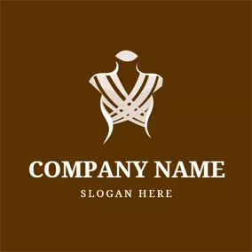 Textile Logo Fashionable Textile Clothes and Model logo design