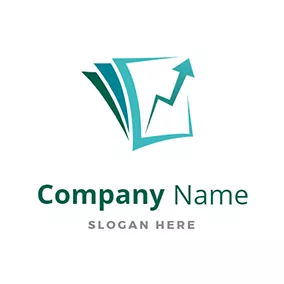 Digital Logo Flash Arrow Bookkeeping Logo logo design
