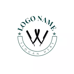 Razor Logo Flat Banner and Razor logo design