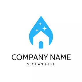 Logótipo Limpeza Flat House and Cleaning logo design