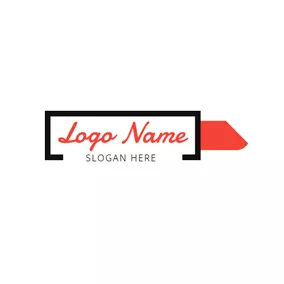 Lipstick Logo Flat Lipstick and Make Up logo design