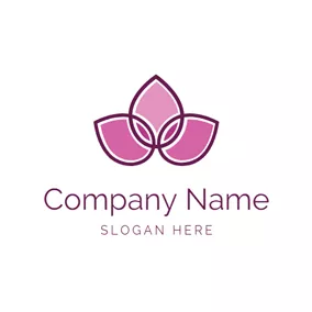 Lotus Logo Flat Lotus Flower Icon logo design