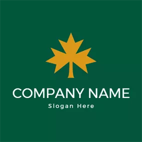 Nature Logo Flat Nature Maple Leaf logo design