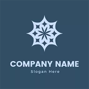 Fabric Logo Floral Decoration Beautiful Fabric logo design