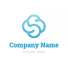 S Logo Flower Cloud Letter S S logo design