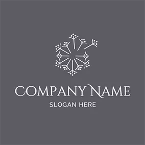 Dandelion Logo Flower Plant and Beautiful Dandelion logo design