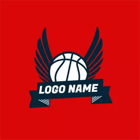 Club Logo Fly Wing and Basketball logo design