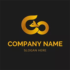 O Logo Fox Tail Simple Letter G O logo design