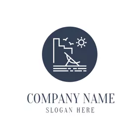 Travel & Hotel Logo Fresh Holiday Paradise logo design