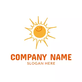 早安 Logo Fried Egg and Smiling Face logo design