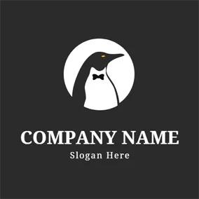 企鵝 Logo Gentle and Chubby Penguin logo design