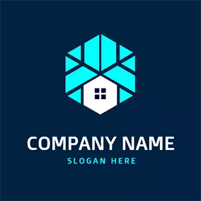 Snowflake Logo Geometrical Snowflake logo design