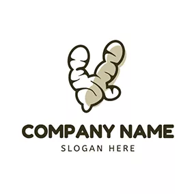 Ginger Logo Ginger Root Icon logo design