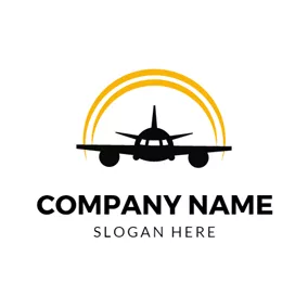 Transportation Logo Glorious Sunrise Aviation logo design