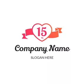 Anniversary Logo Gradient Banner and 15th Anniversary logo design