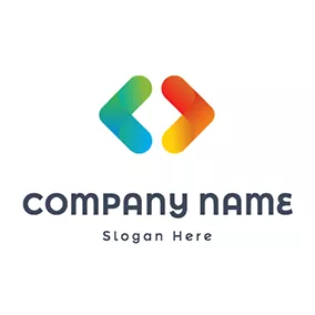 科學 & 技術Logo Gradient Bracket and Developer logo design