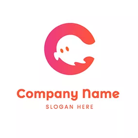 Devil Logo Gradient Circle and Adorable Devil logo design