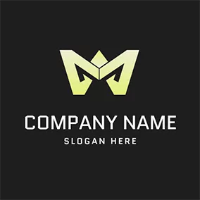 Gm Logo Gradient Crown Letter G M logo design