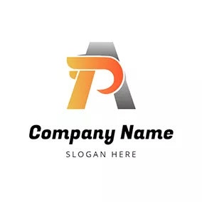 Ap Logo Gradient Overlay Letter A P logo design