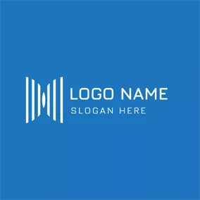 Business & Consulting Logo Gradient White Line Company logo design