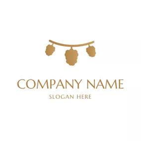 Vine Logo Grape Vine and Mulberry logo design