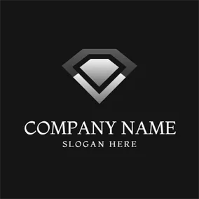 ジュエリーロゴ Gray and Black Jewelry logo design