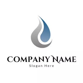 Petrol Logo Gray and Blue Petrol logo design