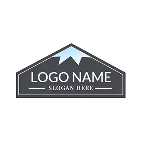 Life Logo Gray Badge and Blue Sky logo design