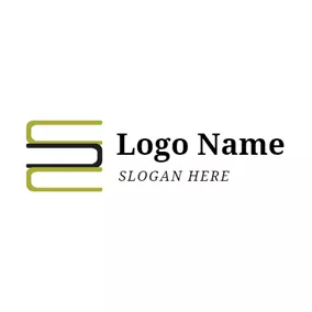 Bookstore Logo Green and Black Book Icon logo design