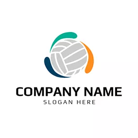 Netball Logo Green and White Netball Icon logo design