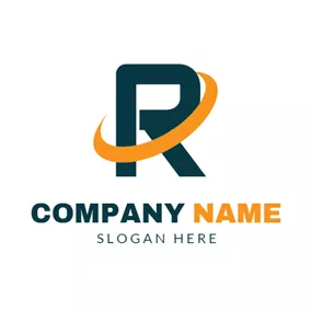 Letter Logo Green and Yellow Letter R logo design