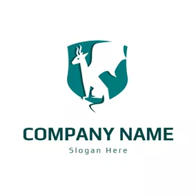 Dragon Logo Green Badge and Dragon logo design