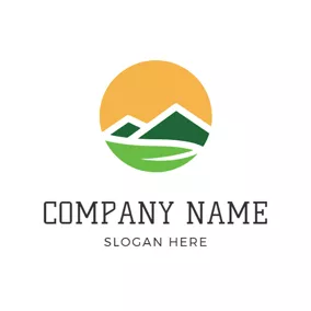 Ecology Logo Green River and Hill logo design