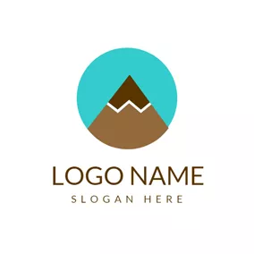 Club Logo Green Semicircle and Brown Pencil logo design