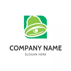 Bell Logo Green Square and Bell logo design