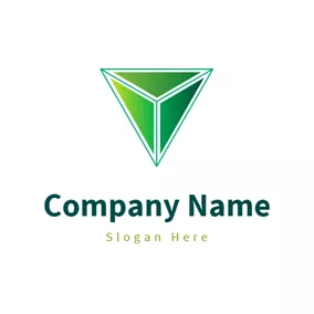 Apex標誌logo Green Triangle and Delta Symbol logo design