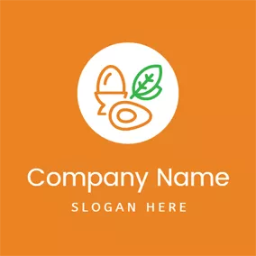 Food & Drink Logo Green Vegetables and Egg logo design