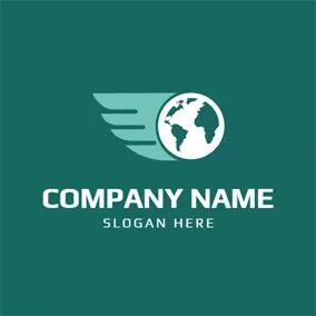 Logótipo Notícias Green Wing and Earth logo design