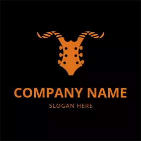 Metal Logo Guitar Head and Metal logo design