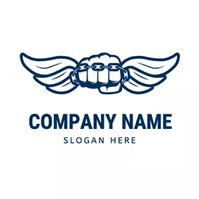 Victory Logo Hand and Wing Squad Logo logo design
