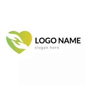 Donation Logo Hand In Hand Heart Donation Logo logo design