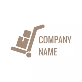 Storage Logo Handy Baggage Trolley logo design