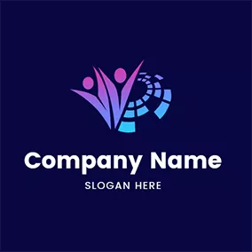 聚會Logo Happy Dancing Party logo design