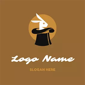 Logótipo Magia Hat and Rabbit logo design