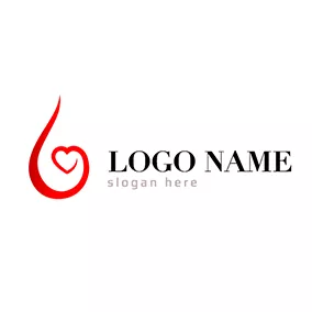 Non-profit Logo Heart and Blood Vessel logo design