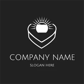 Pearl Logo Heart Shaped Case and Pearl logo design