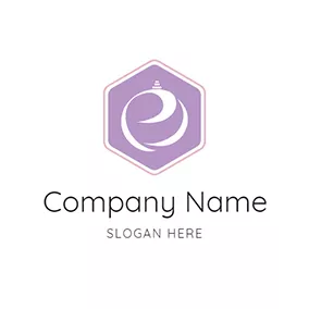 Logótipo Perfume Hexagon and Abstract Perfume Bottle logo design