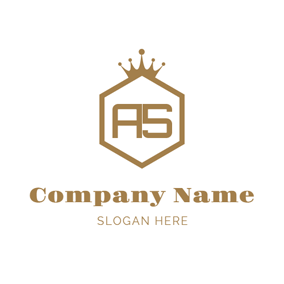 Hexagon and Regular Letter S logo design