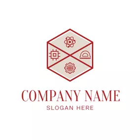 STEM Logo Hexagon and Stem Symbol logo design